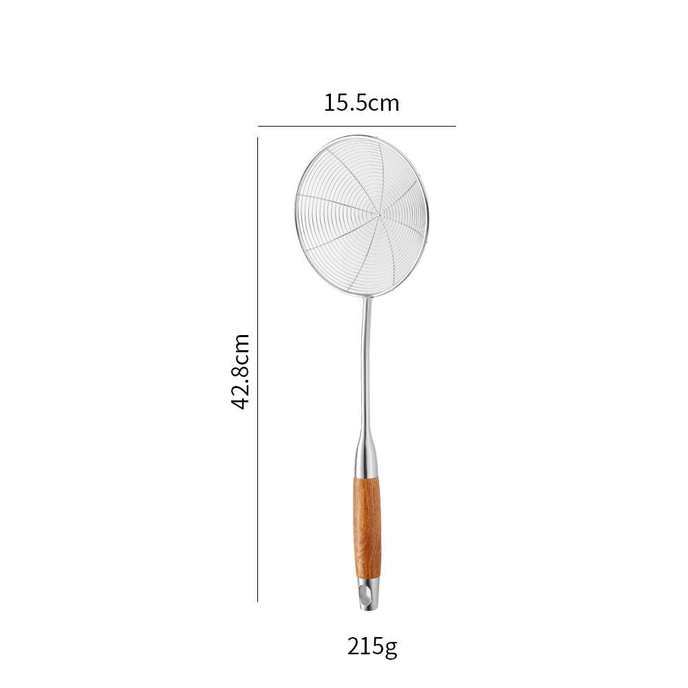 Cross-Border Kitchenware 316 Stainless Steel Spatula for Cooking Household Soup Spoon Rosewood Handle Spatula Kitchen Utensils Frying Spoon - Kasa & Pet