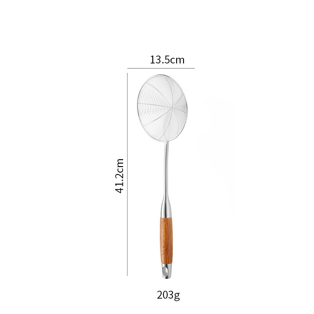 Cross-Border Kitchenware 316 Stainless Steel Spatula for Cooking Household Soup Spoon Rosewood Handle Spatula Kitchen Utensils Frying Spoon - Kasa & Pet