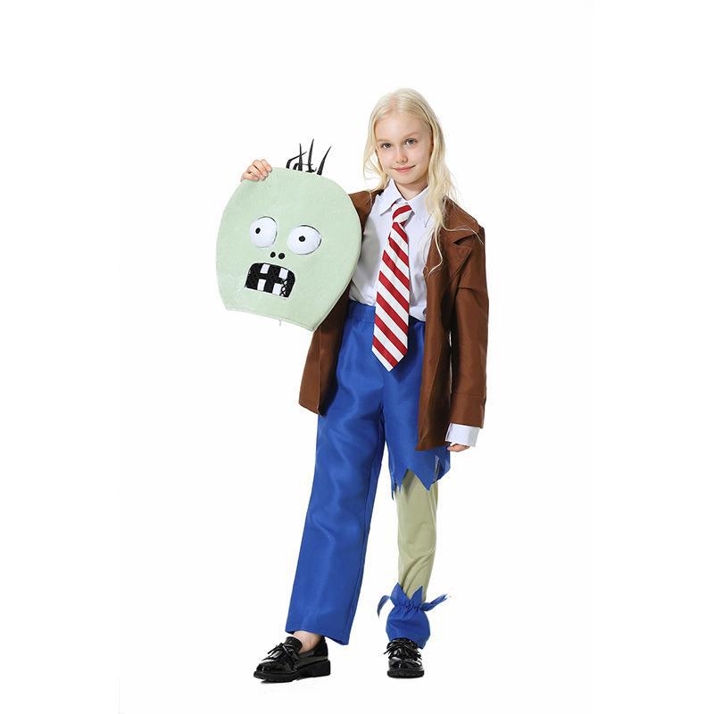 Parent-Child Clothing for Girls Adult Halloween Plants Vs. Zombies Anthropomorphic Doll Role-Playing Clothing Stage Performance Clothing