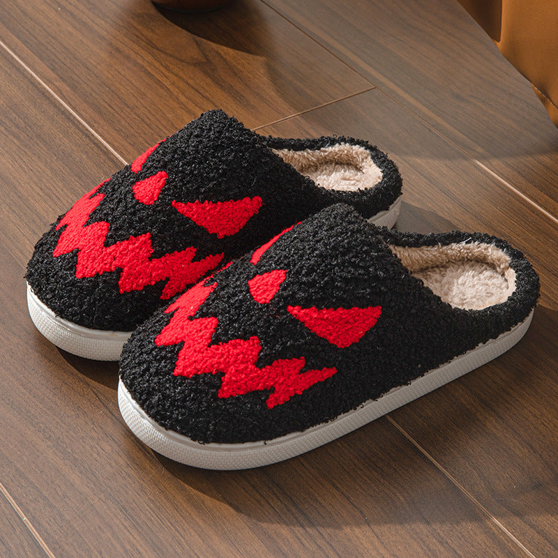 Halloween towel embroidery cross-border foreign trade men and women couples indoor home wood floor Mao Mao slippers