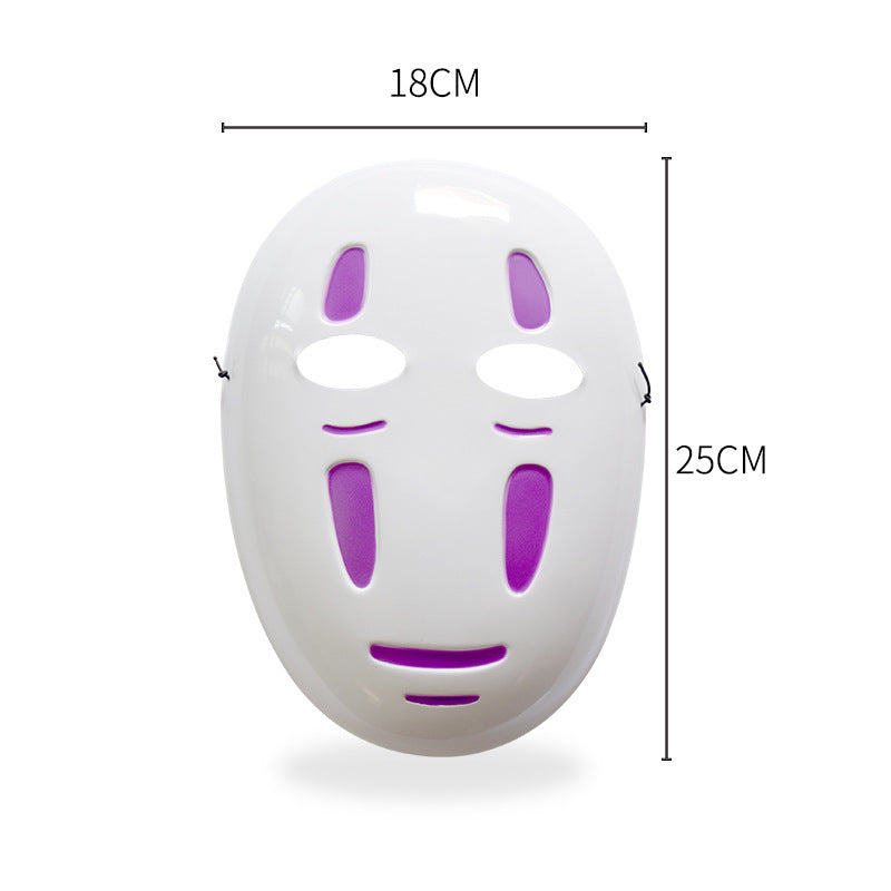 Spirited Away Cartoon Mask Japanese Anime Mask Halloween Ghost Festival Mask Performance Party Ball Mask
