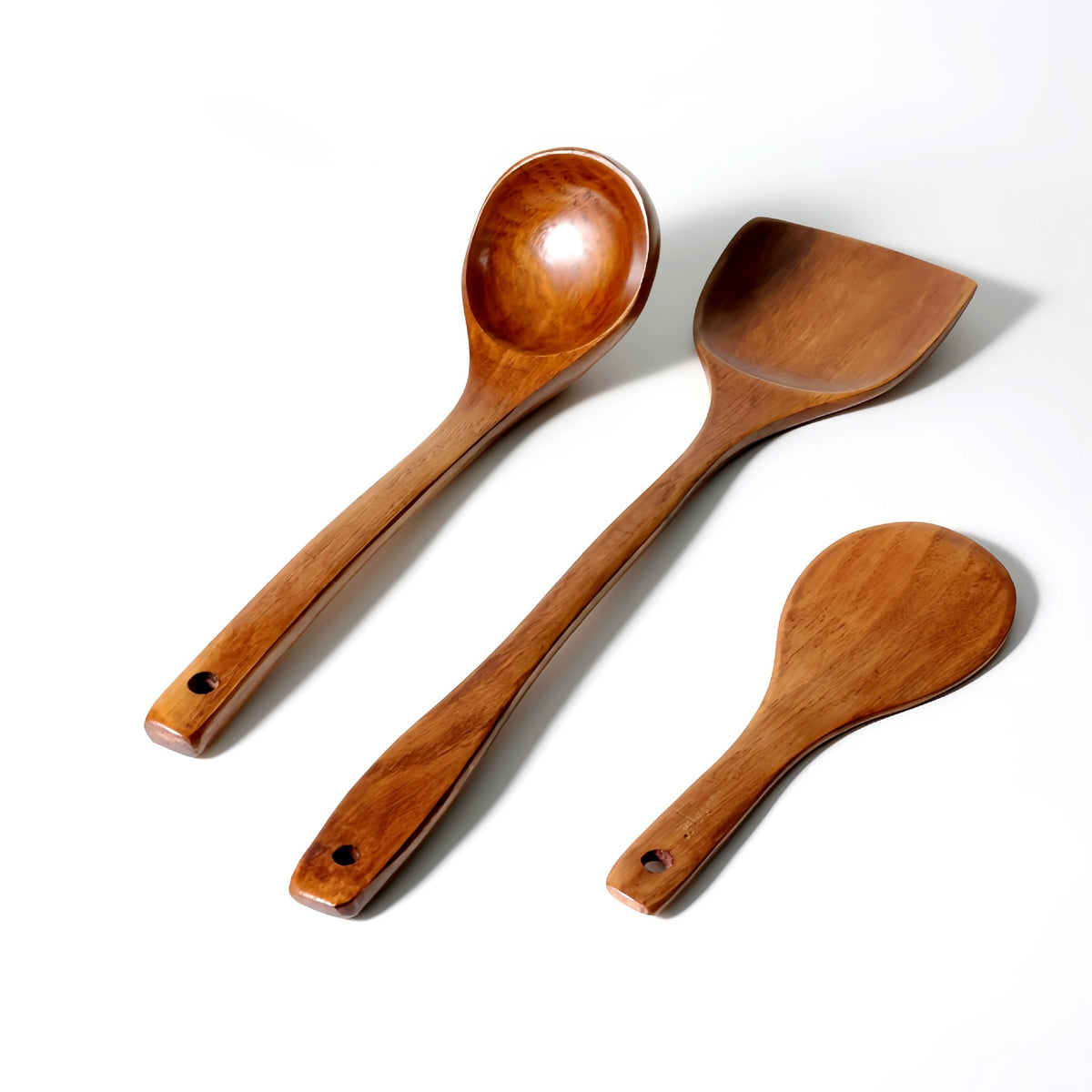 Non-Stick Pan Special Spatula for Cooking, Household Spatula, Wooden Spatula, Wooden Spoon, Rice Spoon, Wooden Spatula, Kitchen Utensils Spatula - Kasa & Pet
