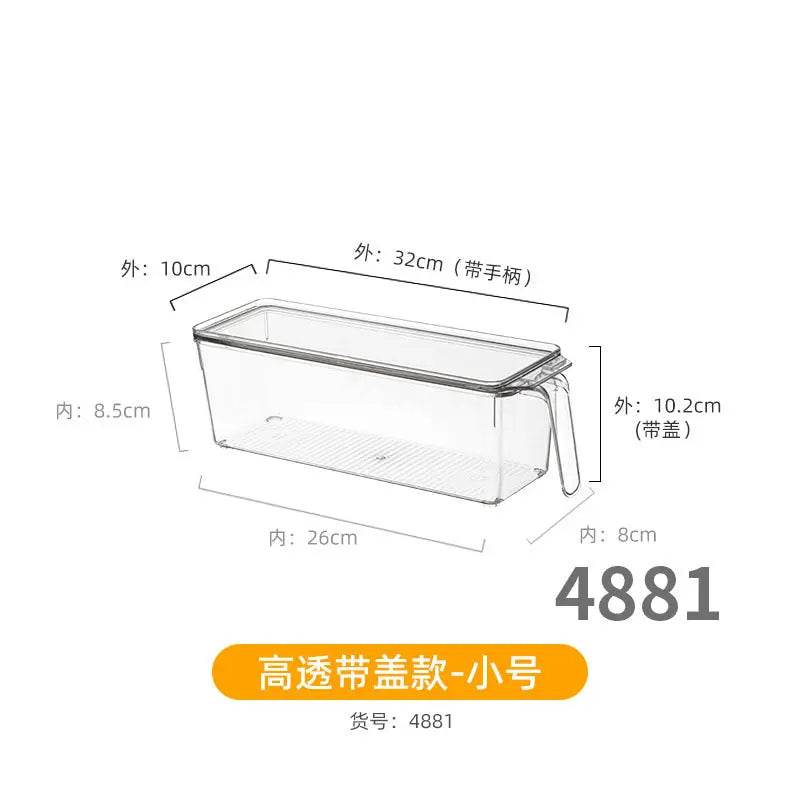 Desktop Storage Box with Lid Flip-Top Rectangular Transparent Acrylic Storage Box Kitchen Cosmetics Sundry Work Station Kasa & Pet