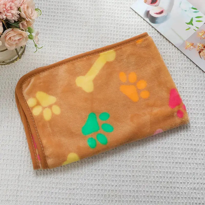 Cross-border pet blanket mat cat and dog flannel blanket autumn and winter warm blanket pet sleeping mat wholesale Kasa & Pet