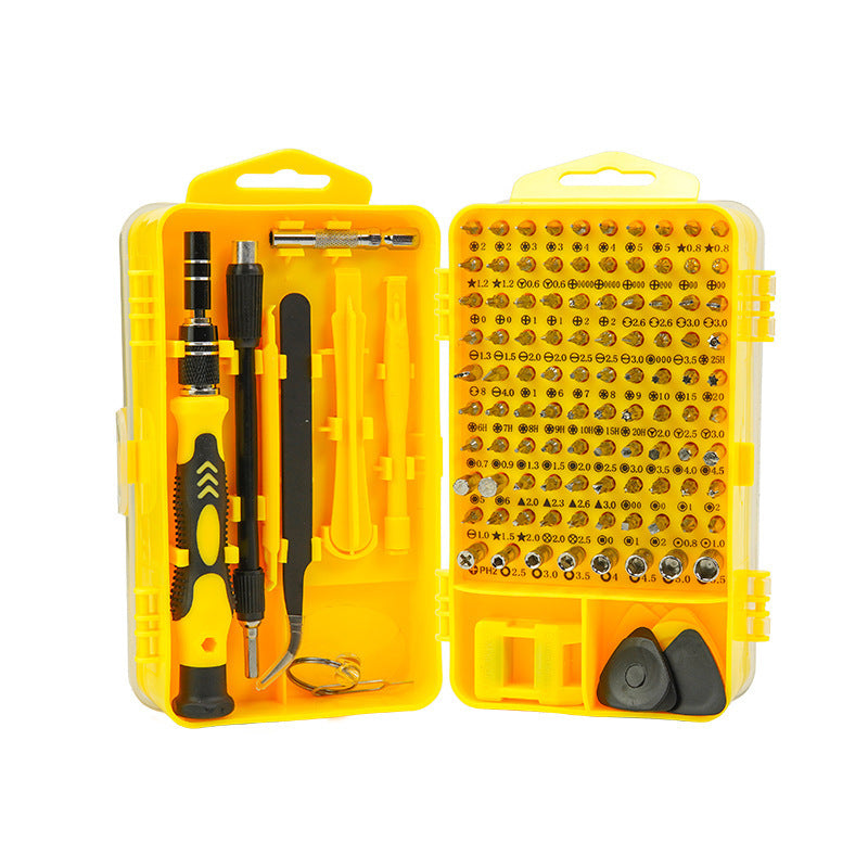 Hardware Clock 115-in-1 Screwdriver Set Crv Material Cross-Border Wholesale Disassembly Tool Set