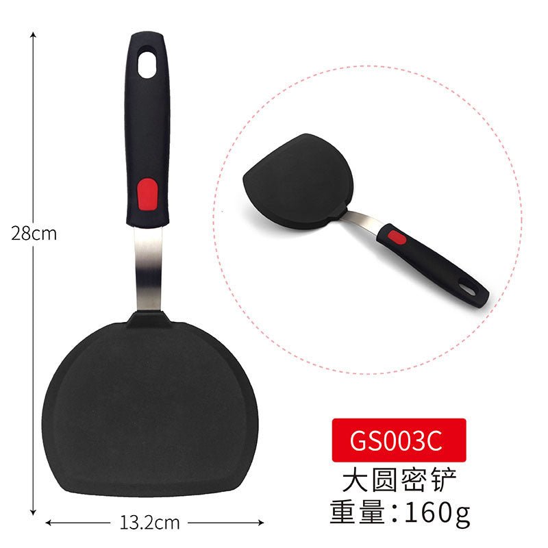Cross-Border Silicone Cooking Utensils Non-Stick Pan Silicone Spatula Teppanyaki Cooking Spatula Pancake Tamagoyaki Spatula Leaking Spatula - Kasa & Pet