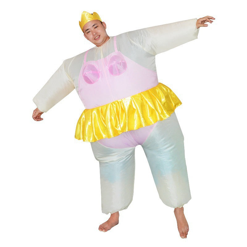 Halloween Hot-Selling Masquerade Performance Big Fat Man Funny Cute Party Atmosphere Props Ballet Inflatable Costume