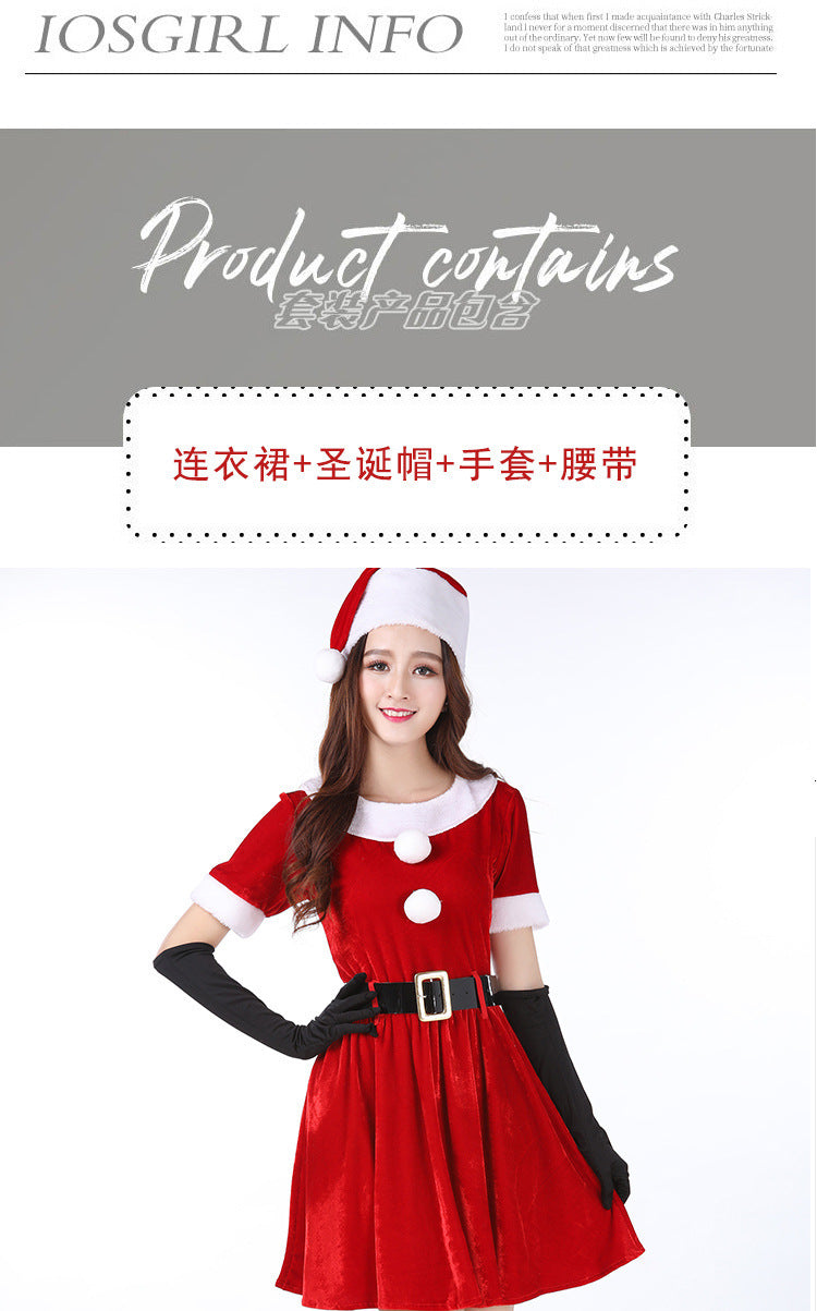 Pinxian manufacturers Christmas costume Halloween Christmas costume stage performance costume Christmas costume SD-142