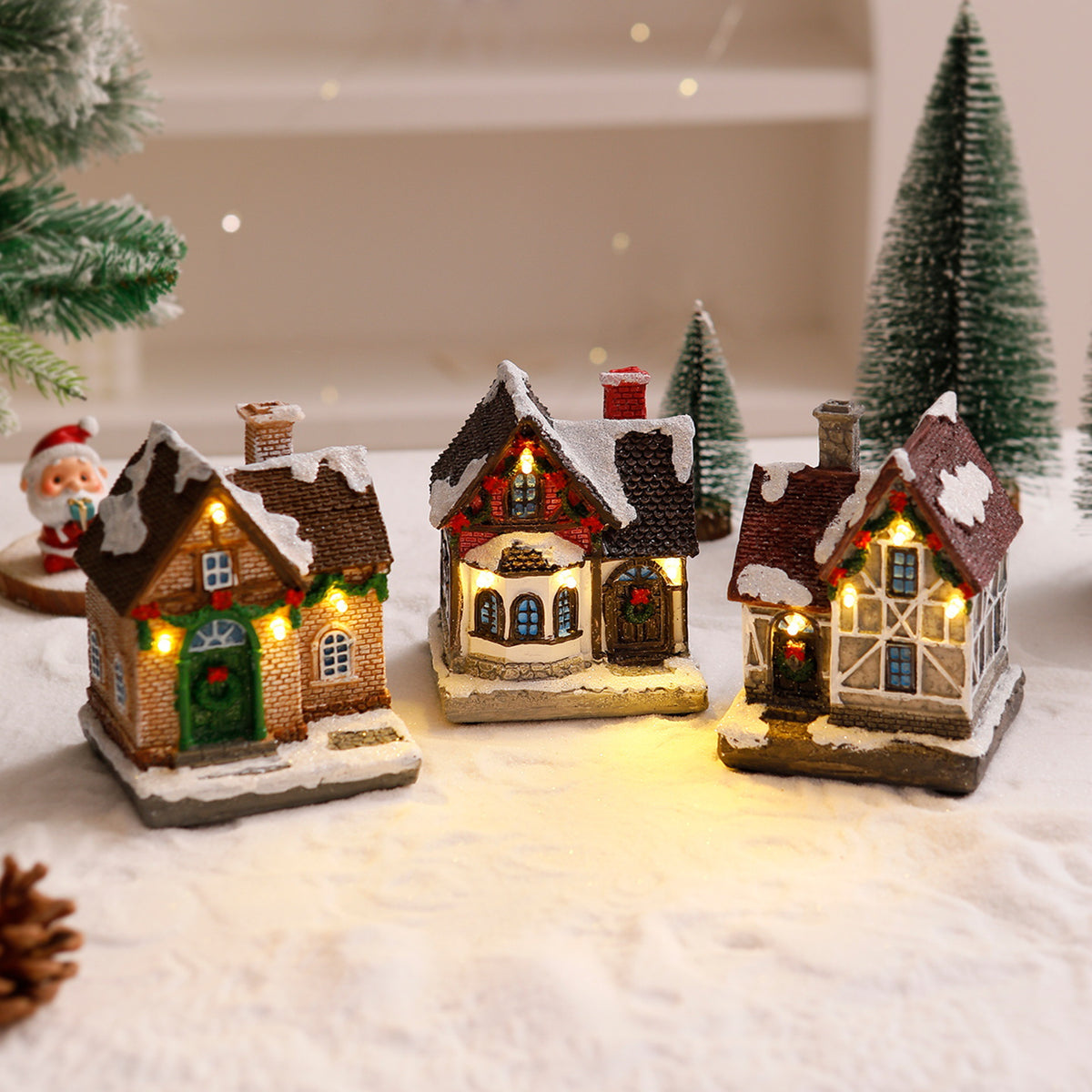 Decorações de Luzes de Natal para Casa, Enfeites, Presente de Natal para Crianças, Ano Novo 2025, Decoração de Natal, Luz Noturna para Quarto com Bateria