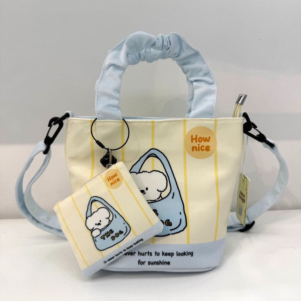 In-Stock New Small Cloth Bag Ins Cute Cartoon Women's Summer Cloth Bag Handbag Casual Tote Bag Upgrade