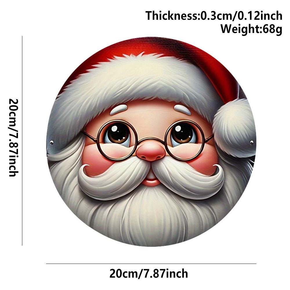 in stock Christmas Creative Hanging Wooden Crafts Round Door Sign Wooden Tag Series Decorative Pendant
