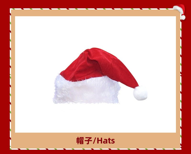 European and American Christmas Series Export Cos Wig Manufacturer Santa Claus Role-Playing Christmas Curly Beard Props