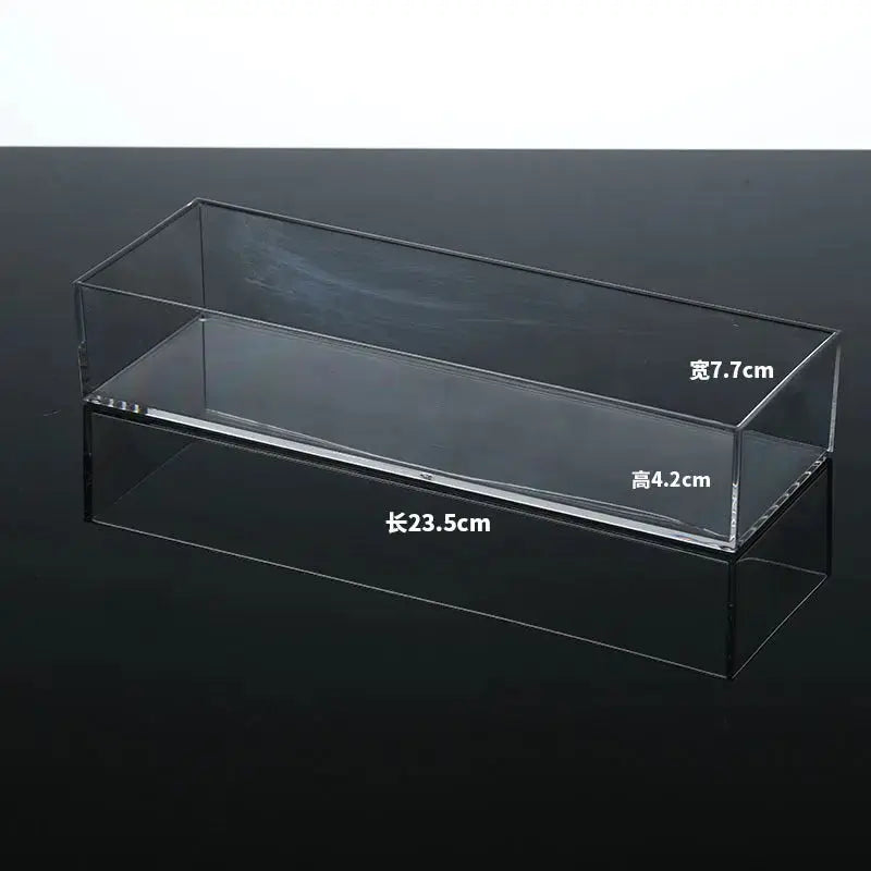 Desktop Storage Box Drawer Built-in Partition Transparent Acrylic Narrow Long Rectangular Cosmetic Workstation Kitchen Kasa & Pet