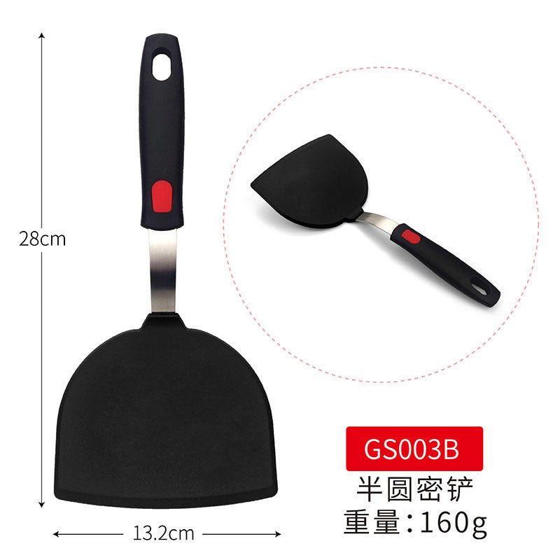 Cross-Border Silicone Cooking Utensils Non-Stick Pan Silicone Spatula Teppanyaki Cooking Spatula Pancake Tamagoyaki Spatula Leaking Spatula - Kasa & Pet