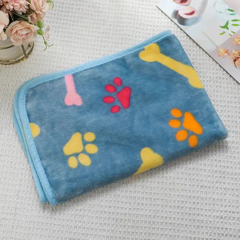 Cross-border pet blanket mat cat and dog flannel blanket autumn and winter warm blanket pet sleeping mat wholesale Kasa & Pet