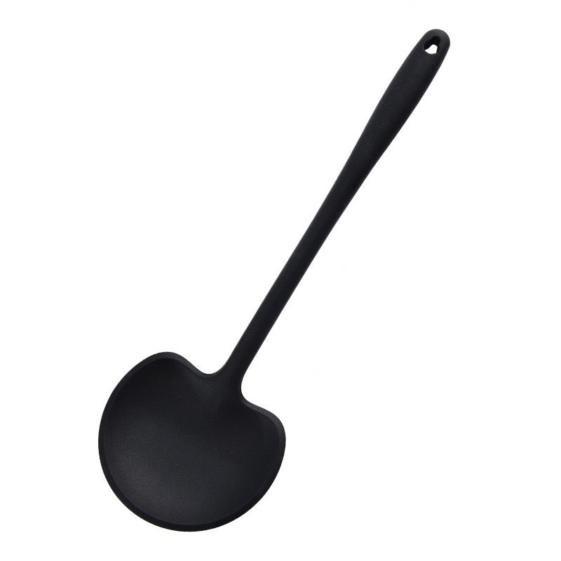 New Silicone Spatula for Home Use, Non-Stick, High-Temperature Resistant Kitchen Utensil, Soup Spoon, Mushroom Stir-Fry Spatula, Frying Spoon, Kitchen Tool - Kasa & Pet