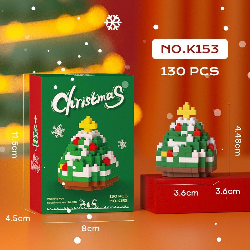 What is the cross-border Christmas building block ball micro-particle assembly puzzle snowman Christmas tree ornaments boys and girls gifts - Kasa & Pet