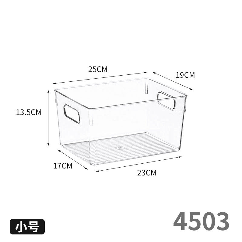 Food-Grade Storage Box, Acrylic Refrigerator Storage, Desktop Book Storage Box, Student Dormitory Sundries, Facial Mask Organization