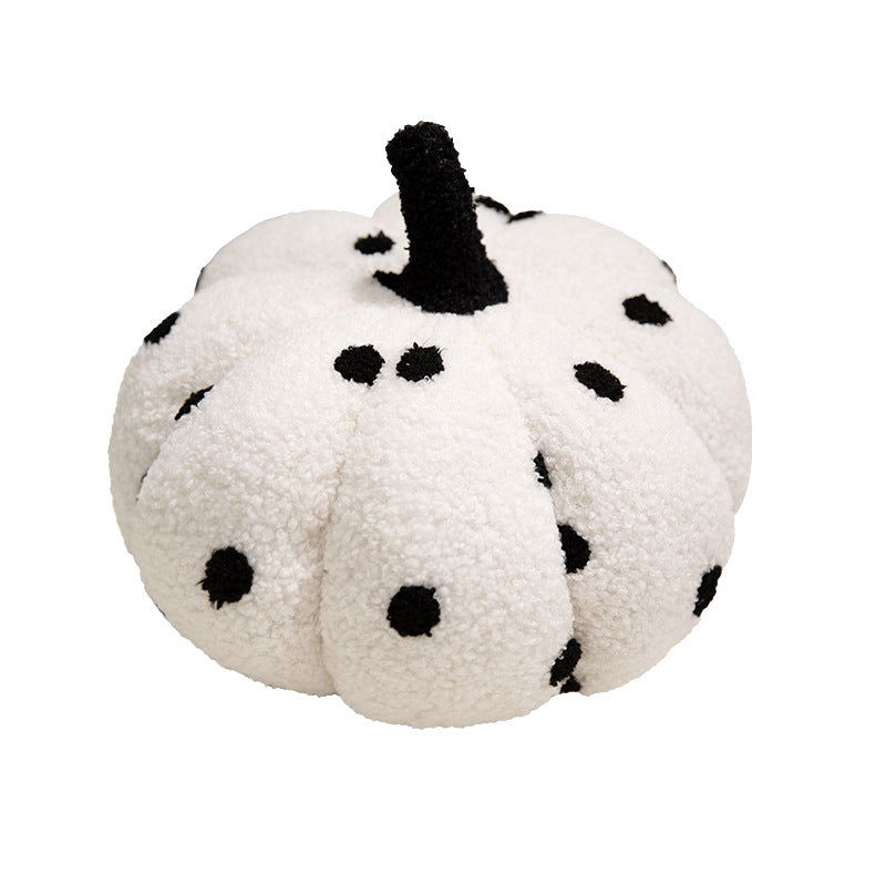 Ins Nordic Style Colorful Pumpkin Pillow Simulation Wave Dot Pumpkin Plush Toy Bedside Cushion Halloween Decoration