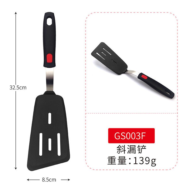 Cross-Border Silicone Cooking Utensils Non-Stick Pan Silicone Spatula Teppanyaki Cooking Spatula Pancake Tamagoyaki Spatula Leaking Spatula - Kasa & Pet