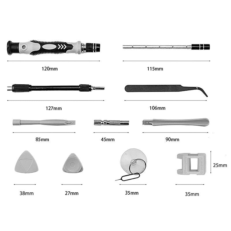 Hardware Clock 115-in-1 Screwdriver Set Crv Material Cross-Border Wholesale Disassembly Tool Set
