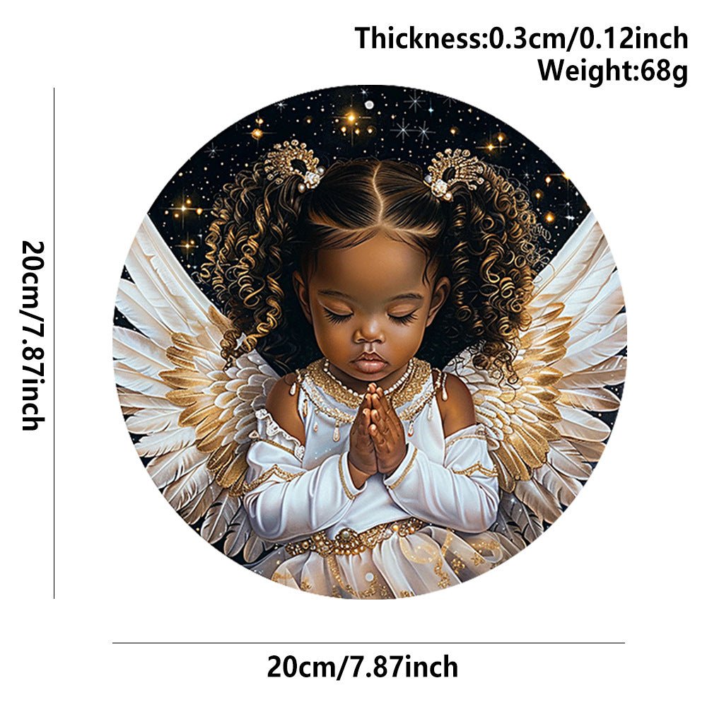 in stock Christmas Creative Hanging Wooden Crafts Round Door Sign Wooden Tag Series Decorative Pendant