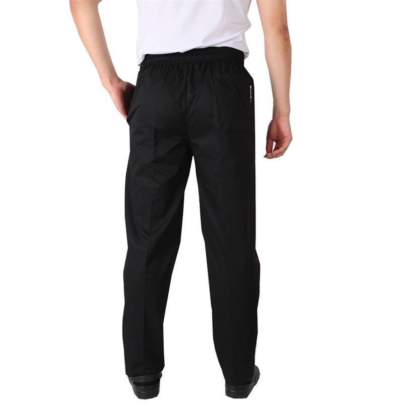 Chef pants hotel kitchen restaurant * staff work pants kitchen elastic slightly elastic black chef work pants men
