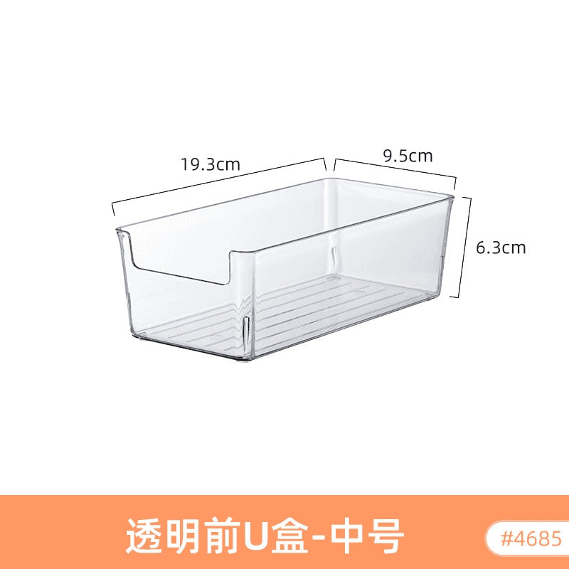 Food-Grade Storage Box, Acrylic Refrigerator Storage, Desktop Book Storage Box, Student Dormitory Sundries, Facial Mask Organization