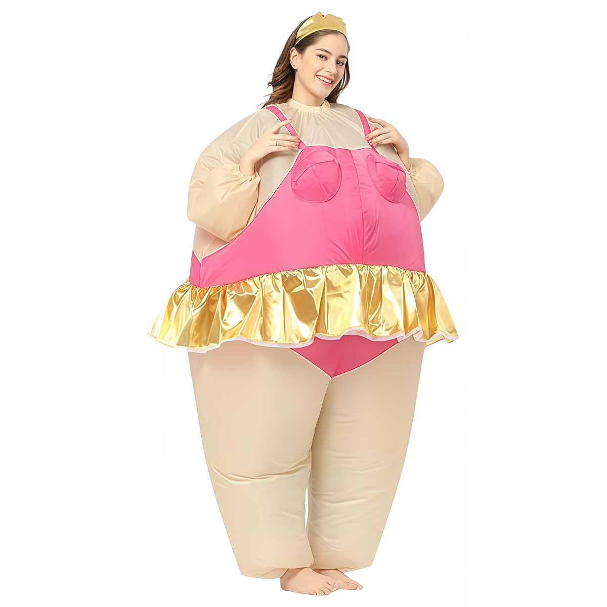 Halloween Hot-Selling Masquerade Performance Big Fat Man Funny Cute Party Atmosphere Props Ballet Inflatable Costume