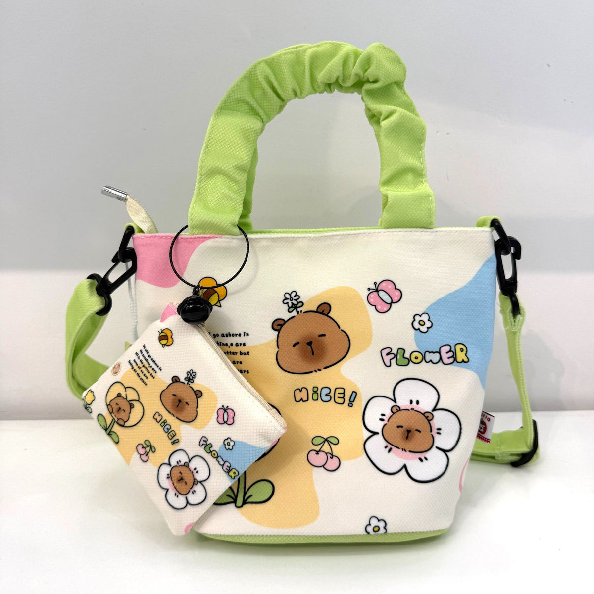 In-Stock New Small Cloth Bag Ins Cute Cartoon Women's Summer Cloth Bag Handbag Casual Tote Bag Upgrade