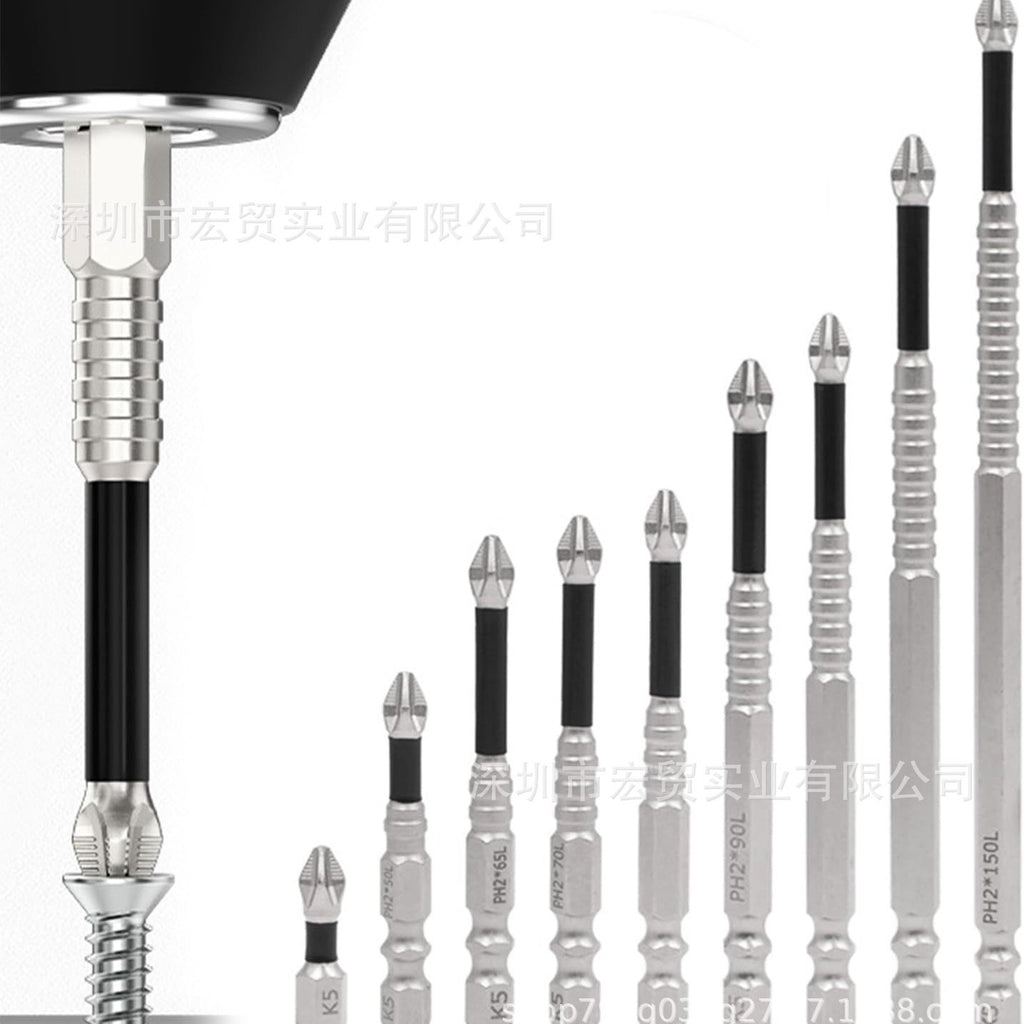 K5 anti-impact non-slip batch head with threaded cross strong magnetic drill starting head super hard hexagonal suit electric screwdriver