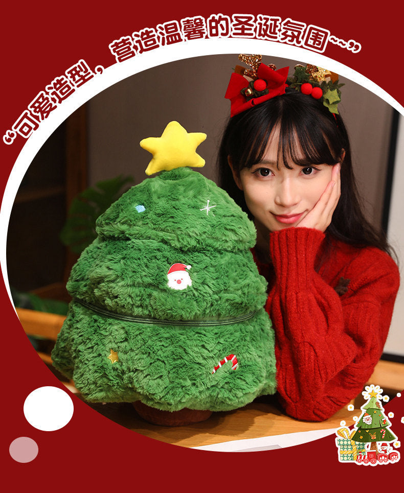 Cross-Border Merry Christmas Tree Doll Plush Toy Christmas Pillow Old Man Elk Doll Christmas Eve Children's Gift
