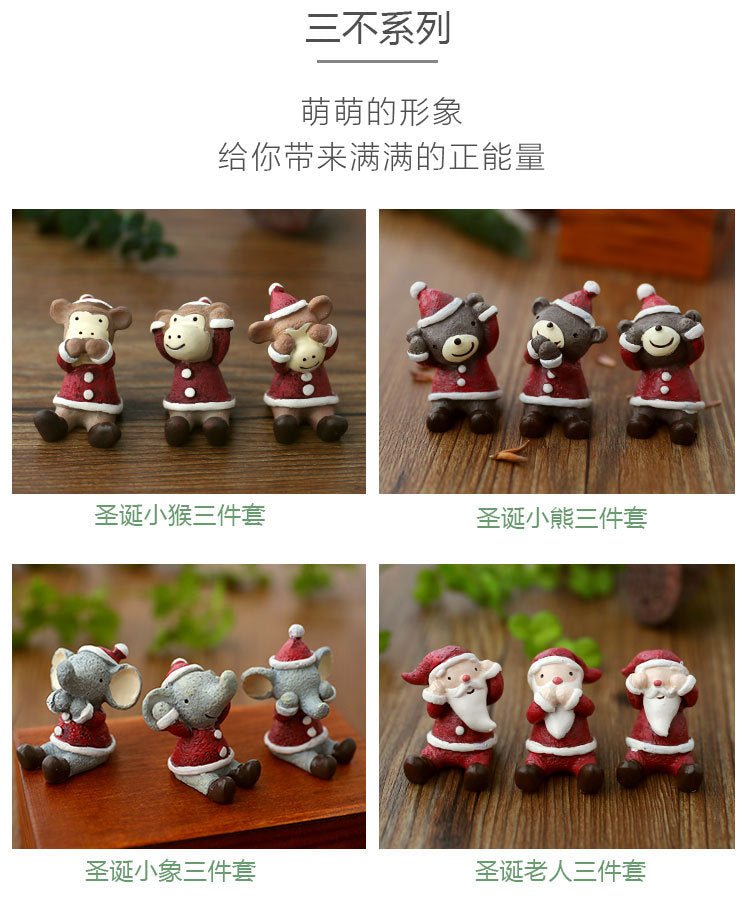 Christmas Decorations Christmas Tree Ornaments Decorative Props Scene Layout Simulation Elk Doll Christmas Ornaments