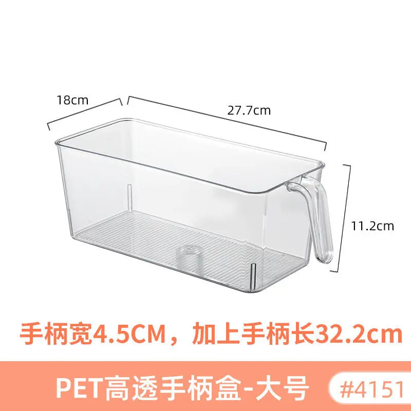 Desktop Storage Box Small Miscellaneous Stationery Sticky Notes Handbook Pencil Transparent Narrow Long Storage Storage Box Kasa & Pet