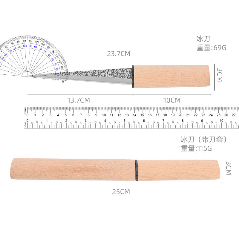 Skating knife new ice hockey knife chiseling ice knife bar utensils ice carving knife ice cutting utensils in stock