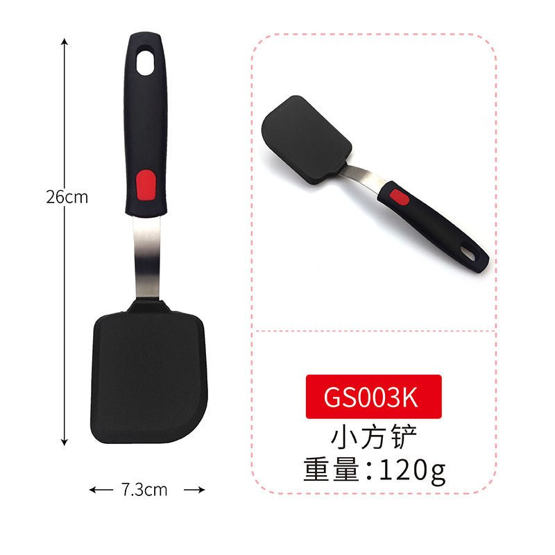 Cross-Border Silicone Cooking Utensils Non-Stick Pan Silicone Spatula Teppanyaki Cooking Spatula Pancake Tamagoyaki Spatula Leaking Spatula - Kasa & Pet
