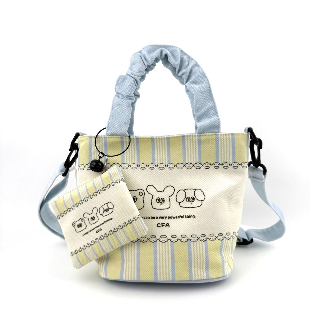 In-Stock New Small Cloth Bag Ins Cute Cartoon Women's Summer Cloth Bag Handbag Casual Tote Bag Upgrade