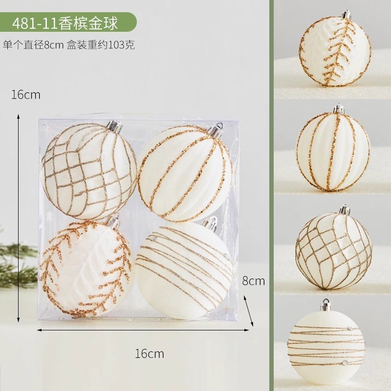 Christmas Tree Decoration Home Gold Velvet Bow Large Pendant Photo Atmosphere Props Atmosphere Flocking Bow - Kasa & Pet
