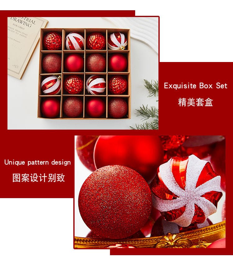 Cross-border New Christmas Tree Decoration Pendant Electroplated Paintted Ball Hanging Hollow Ball Hanging Christmas Decorations