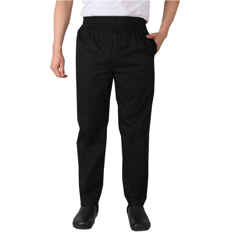 Chef pants hotel kitchen restaurant * staff work pants kitchen elastic slightly elastic black chef work pants men