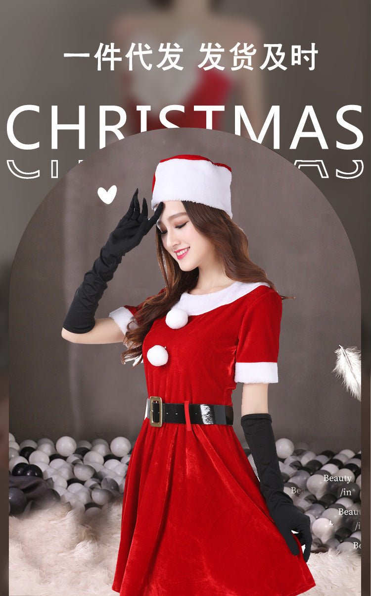 Pinxian manufacturers Christmas costume Halloween Christmas costume stage performance costume Christmas costume SD-142