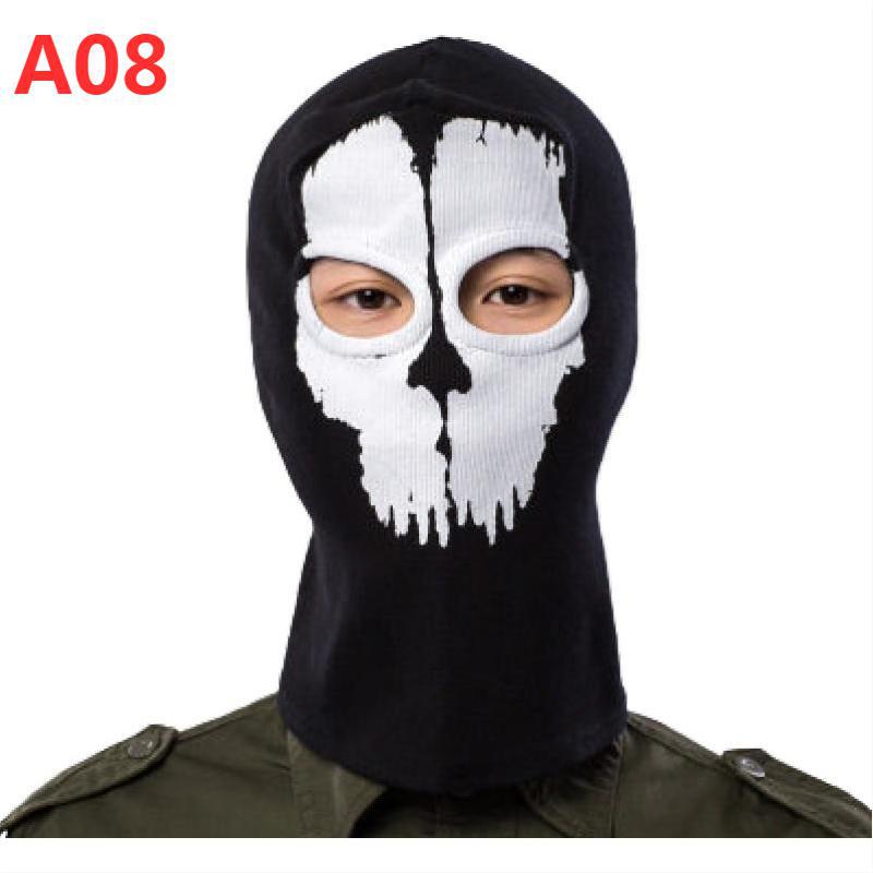 Cross-border manufacturers Halloween cs headgear call of duty personality ghost headgear windproof warm riding headgear mask