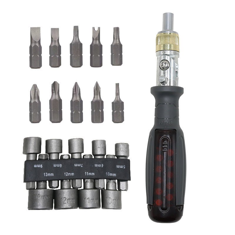 Multifunctional Ratchet Screwdriver Set 40-in-1 S2 Steel Strong Magnetic Screwdriver Household Tool Combination Set Customized