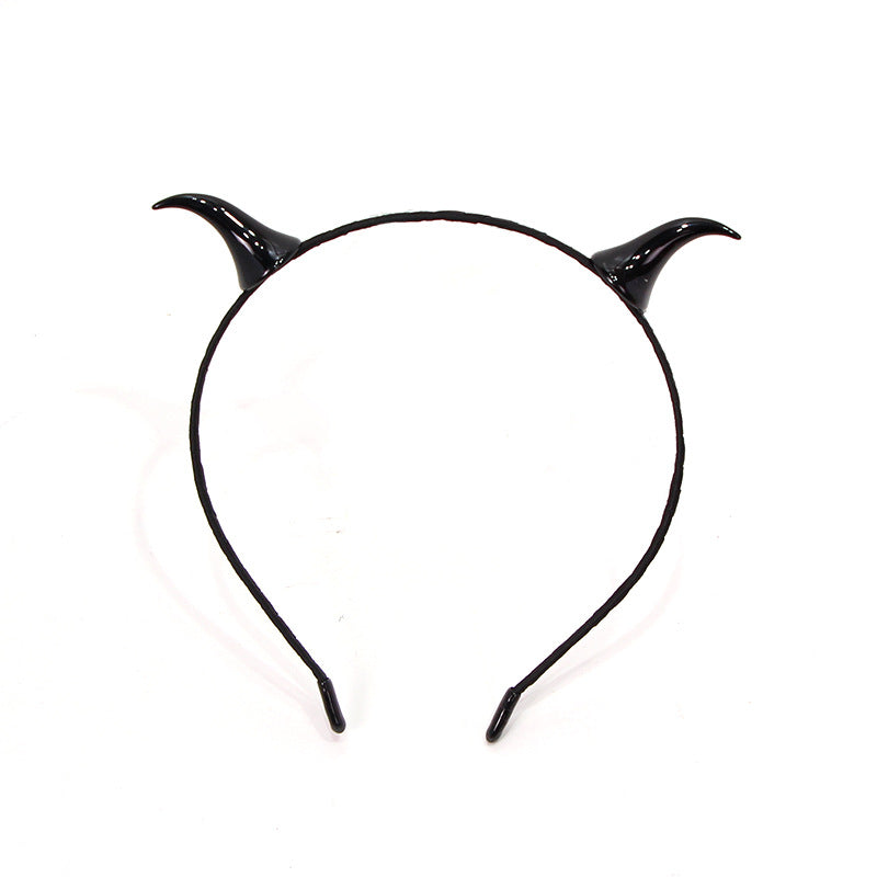 Cute Devil Horn Hairband New Halloween Day Dress Up Headwear Red Horn Hairpin COS Hair Accessories Cross Border