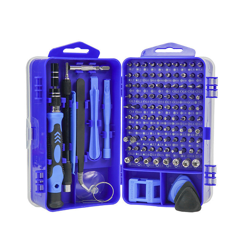 Hardware Clock 115-in-1 Screwdriver Set Crv Material Cross-Border Wholesale Disassembly Tool Set