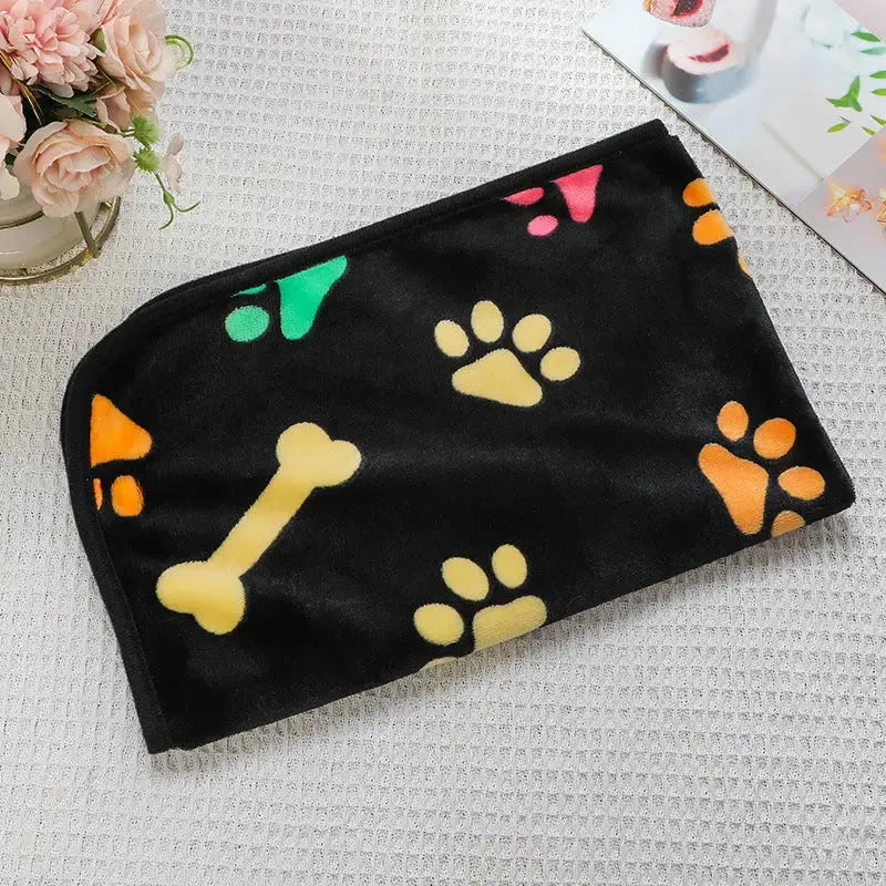 Cross-border pet blanket mat cat and dog flannel blanket autumn and winter warm blanket pet sleeping mat wholesale Kasa & Pet