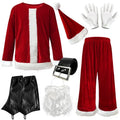 European and American Cross-Border Christmas Clothing Long-Sleeved Women's Christmas Dress Thickeneded Santa Claus with Shawl Christmas Queen Costume - Kasa & Pet