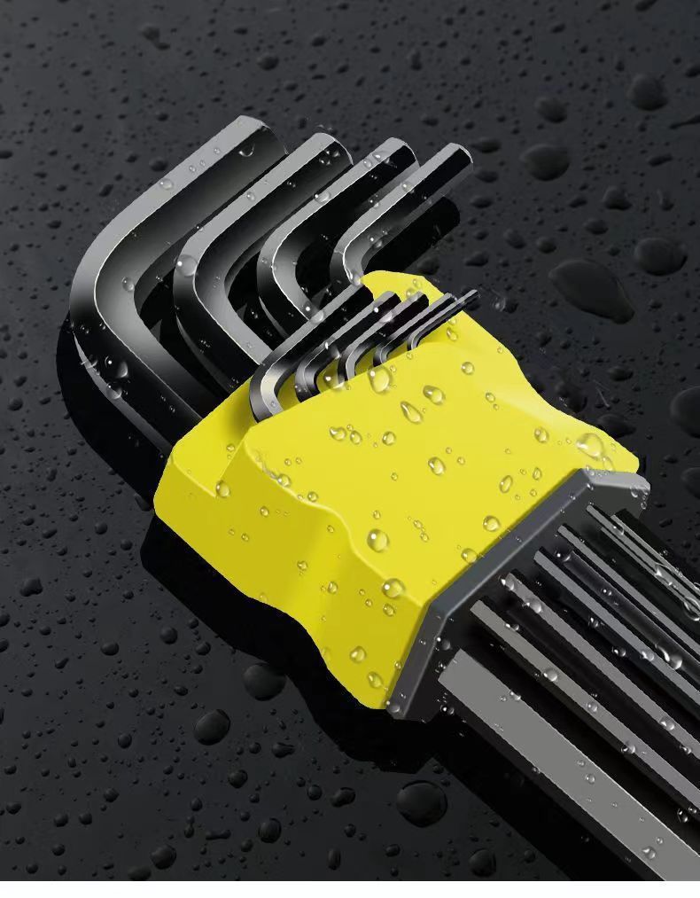 Factory direct high hard alloy S2 Allen wrench set hexagonal multifunctional boxed screwdriver set tool