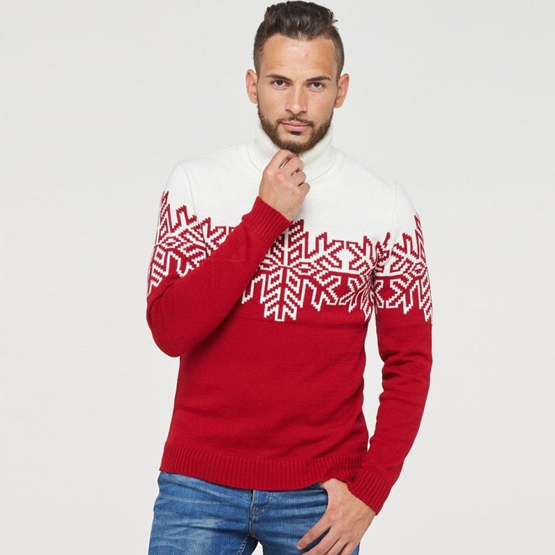Amazon New Christmas Family Clothes Jacquard Turtleneck Sweater Christmas Clothing in stock Wholesale - Kasa & Pet