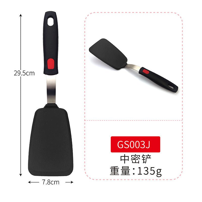 Cross-Border Silicone Cooking Utensils Non-Stick Pan Silicone Spatula Teppanyaki Cooking Spatula Pancake Tamagoyaki Spatula Leaking Spatula - Kasa & Pet